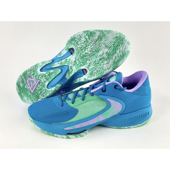 Nike Zoom Freak 4 Birthstone Mens Basketball Shoes Lazer Blue Giannis DJ6149-400 - Picture 2 of 12